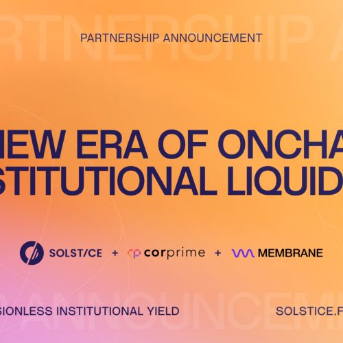 Solstice and Cor Prime Execute First Institutional Stablecoin-for-Stablecoin Repo on a Public Blockchain